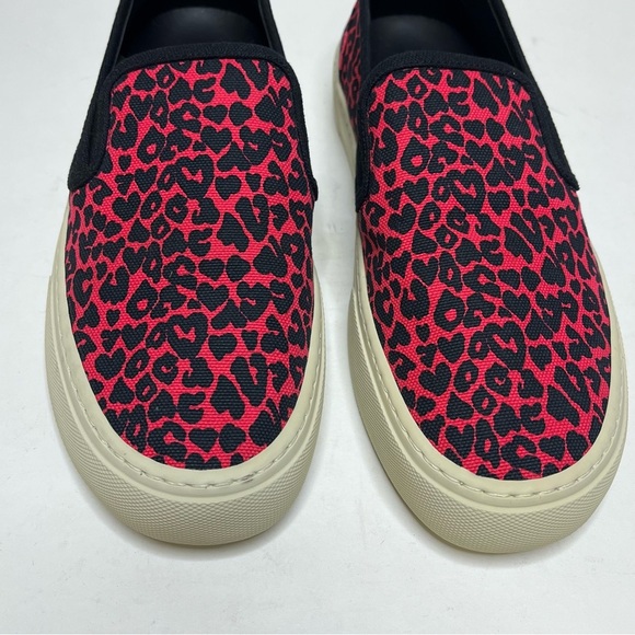 Saint Laurent Venice Fuchsia Pink & Black Leopard Slip-On Shoes Size 38.5 (8.5) - Picture 2 of 15